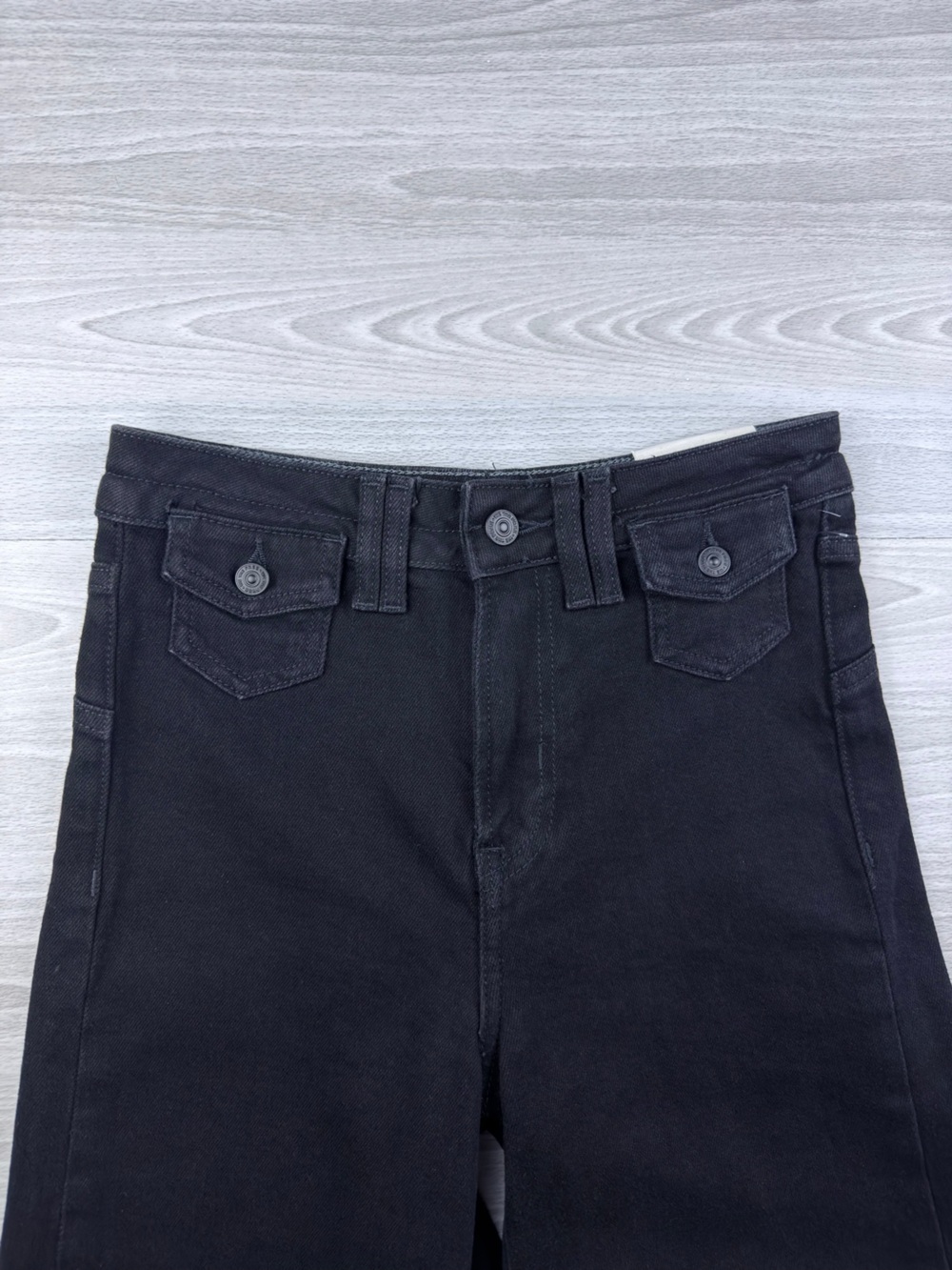 We The Free Kellee High Rise Palazzo Jeans Black Size 25 - Picture 17 of 17